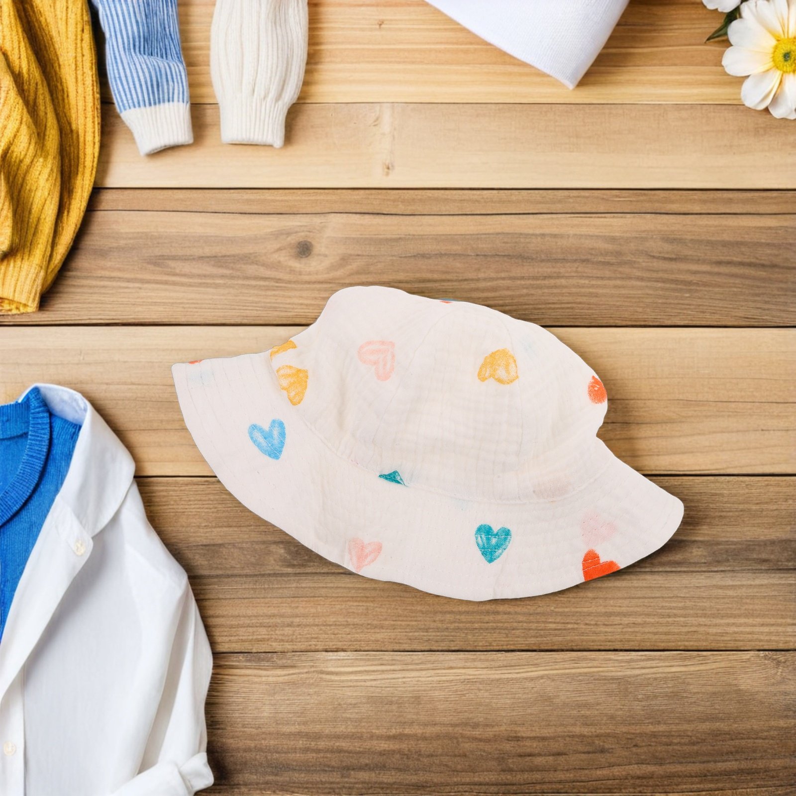 Bucket Hat Cotton - Chapeau de soleil pour bébé, en