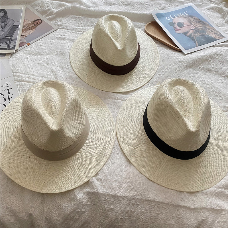 Fedora Hat Wool - Chapeau Panama pour hommes Simple unisexe