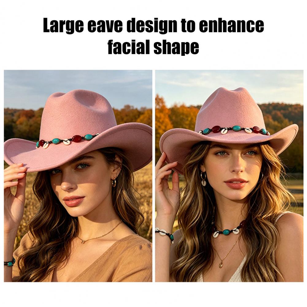 Fedora Hat Wool - Chapeau en feutre à larges bords,