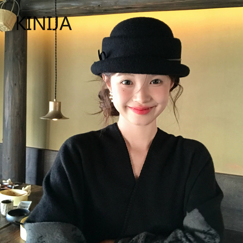 Beret French Wool - Chapeau haut de forme en laine