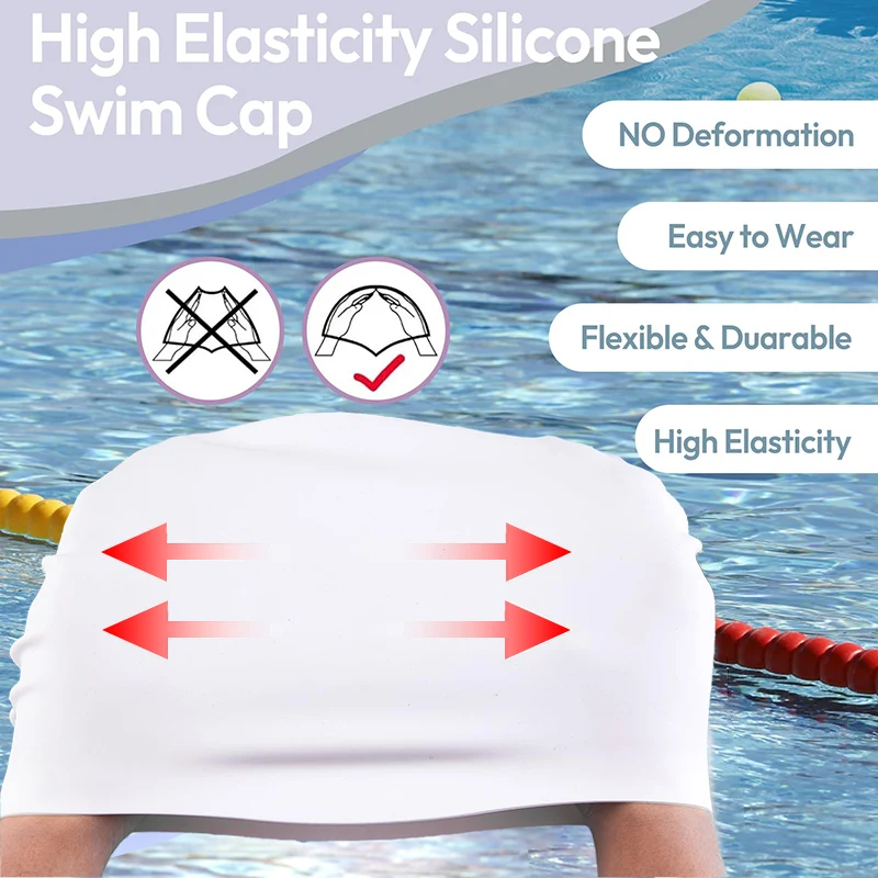 Bonnet de bain en silicone pou - Swim Hat Silicone avis et prix